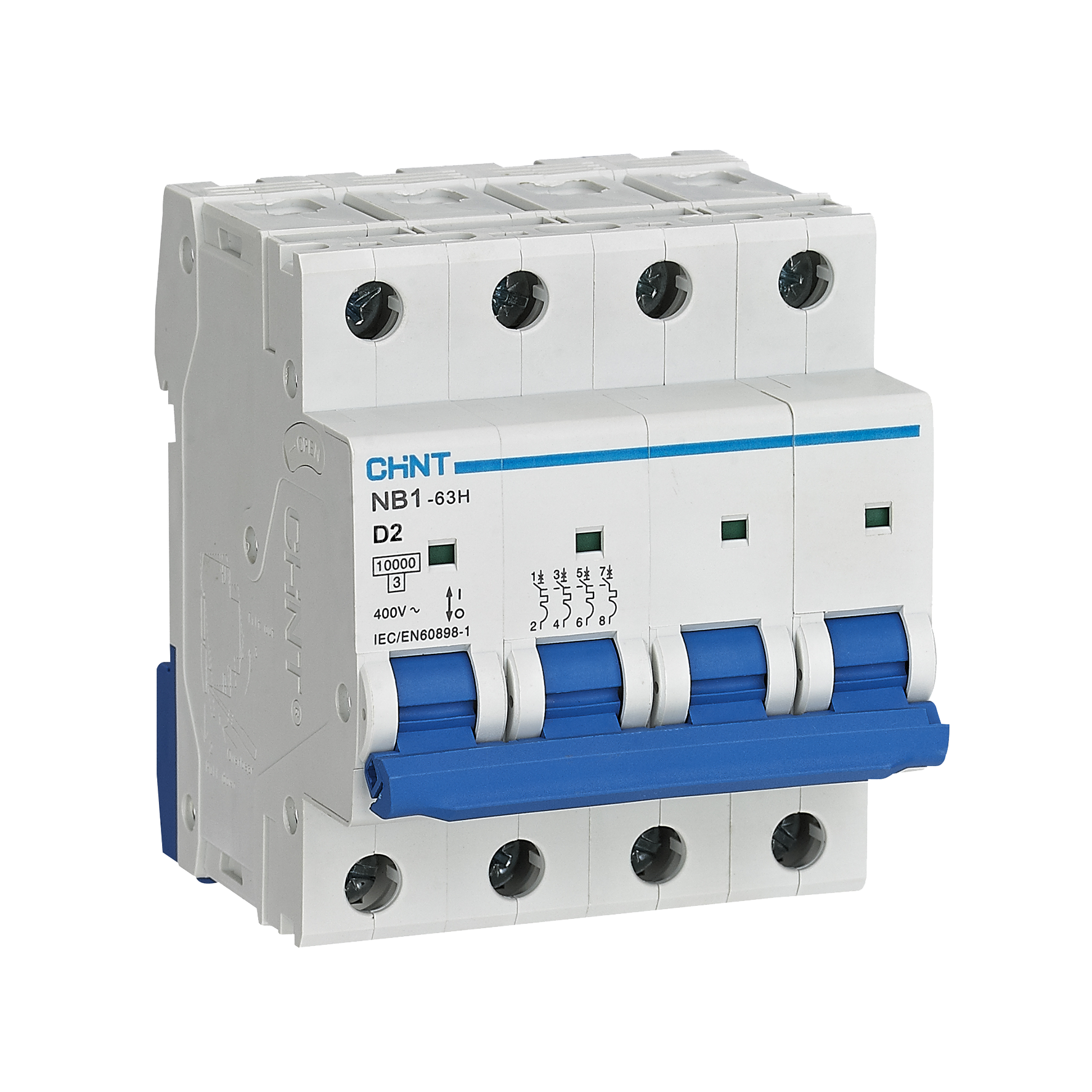 NB1-63H 4P D2 10kA DB-MCB